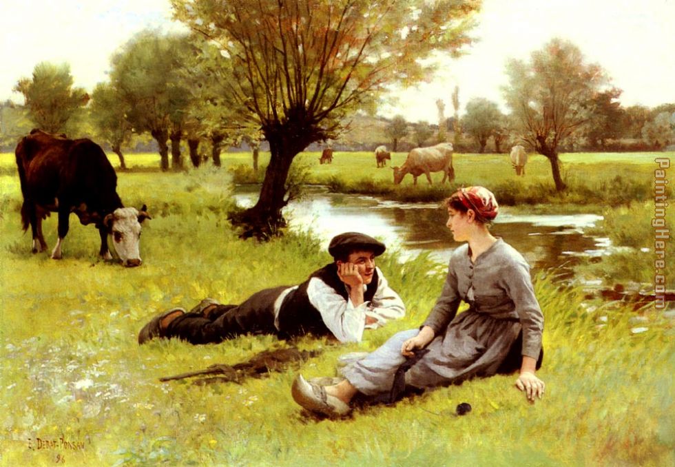 edouard debat ponsan flirting painting - Unknown Artist edouard debat ponsan flirting art painting